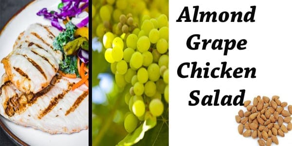 Almond grape chicken salad.