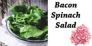 Garden center near me offering a bacon spinach salad recipe.