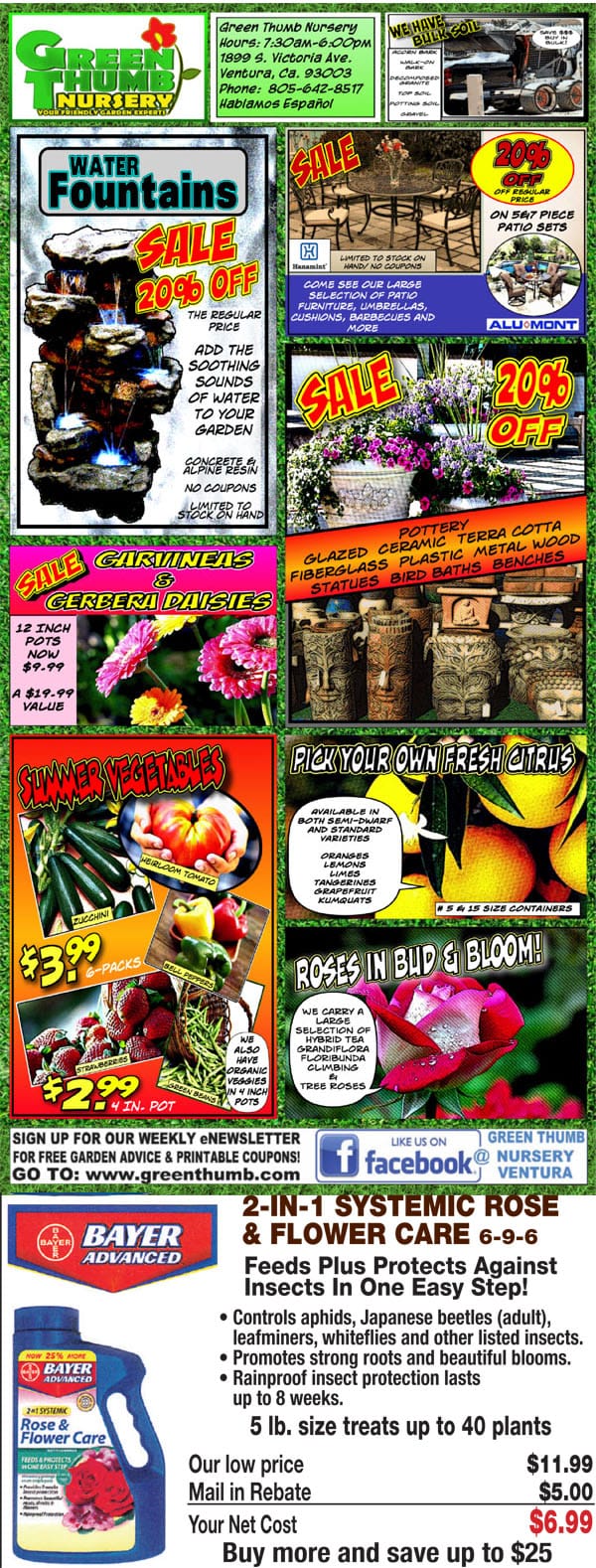 Front page of a SoCal garden magazine featuring a plant nursery near me in Southern California.