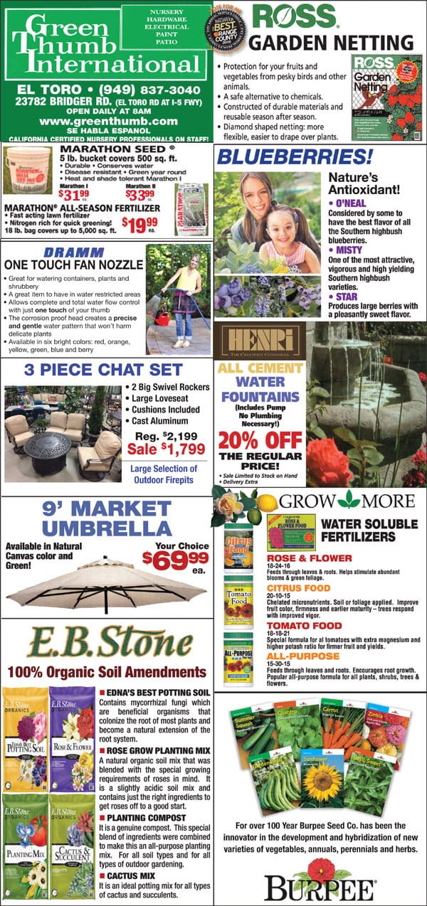 The one-stop destination for all your gardening needs at a garden center near me in Southern California.