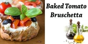 SoCal garden center's baked tomato bruschetta.