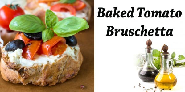 SoCal garden center's baked tomato bruschetta.