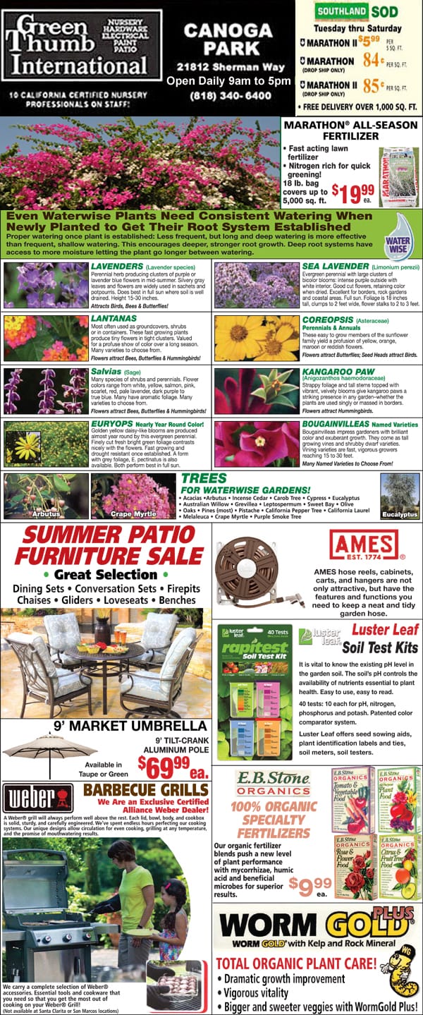 The front page of the Florida Gardener magazine featuring a garden center near me.