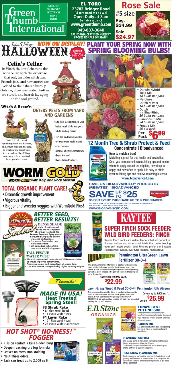 The front page of the nursery near me and green international magazine.
