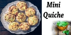 Mini quiche with spinach at a garden center near me.