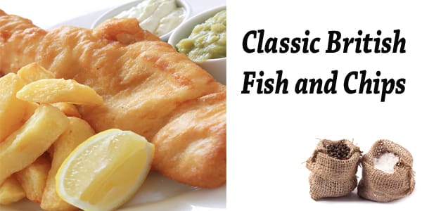 Classic British fish and chips served conveniently at a nearby garden center.