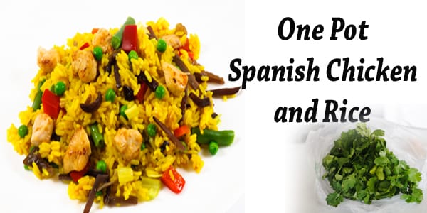 One-pot Spanish chicken and rice recipe from the best garden center near me.