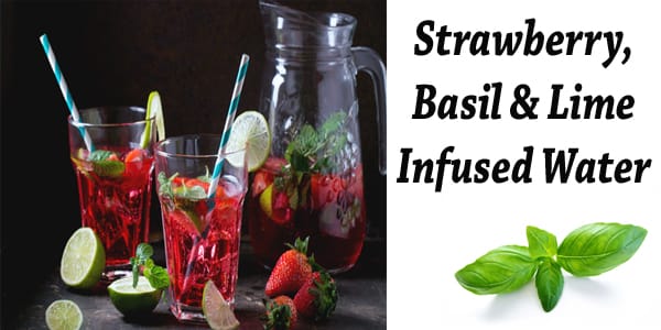 Socal garden center offers the best strawberry basil lime infused water made with fresh ingredients from a nearby nursery.