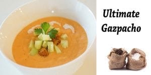 Ultimate gazpacho recipe from a nearby garden center.