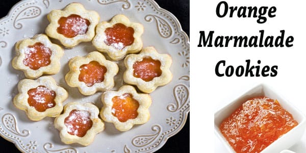 Orange marmalade cookies on a plate at the best garden center near me.