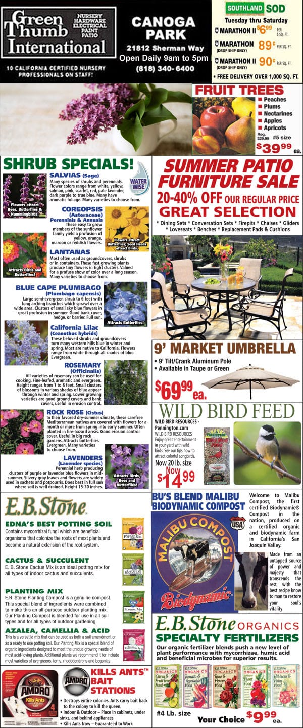 The front page of the Florida Gardener magazine featuring the best garden center near me.