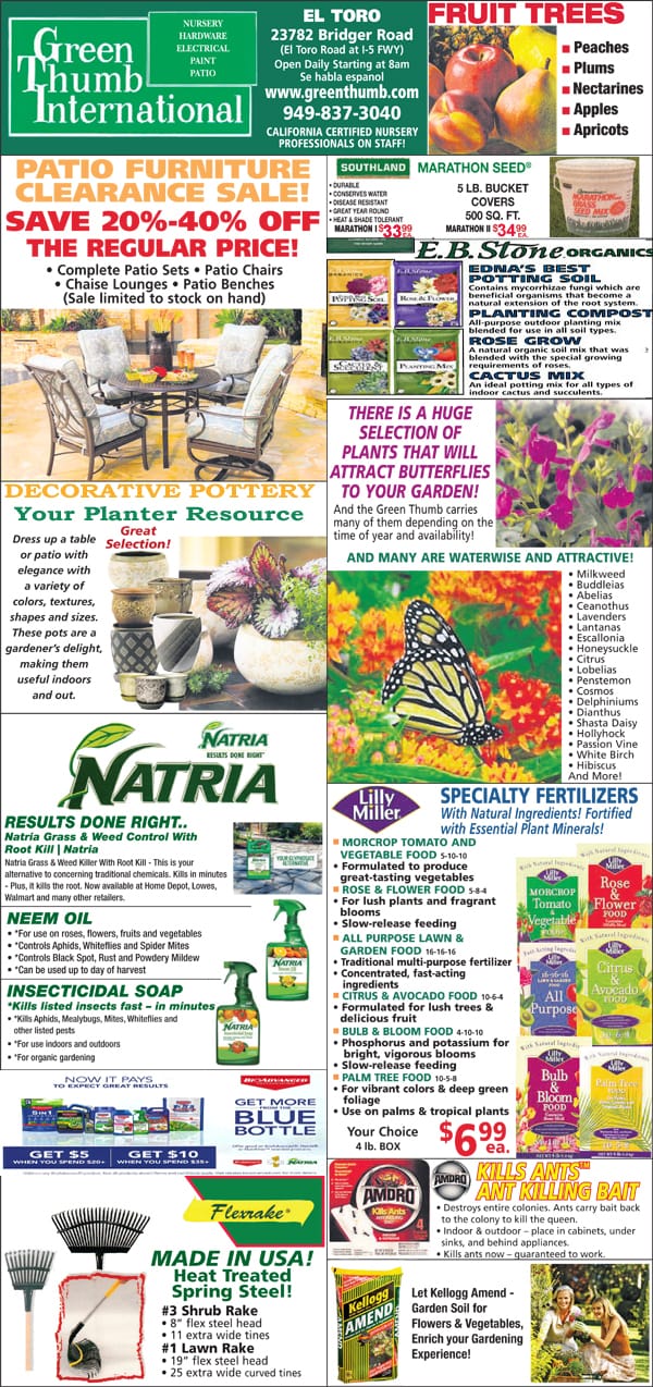 The top page of the renowned green international magazine showcases the best garden center near me.