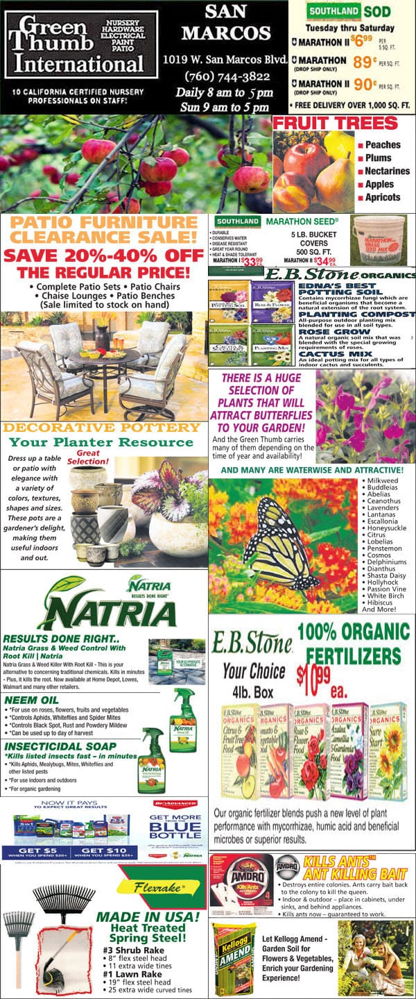 A gardening magazine showcasing the best nursery and garden center options near me in Southern California.