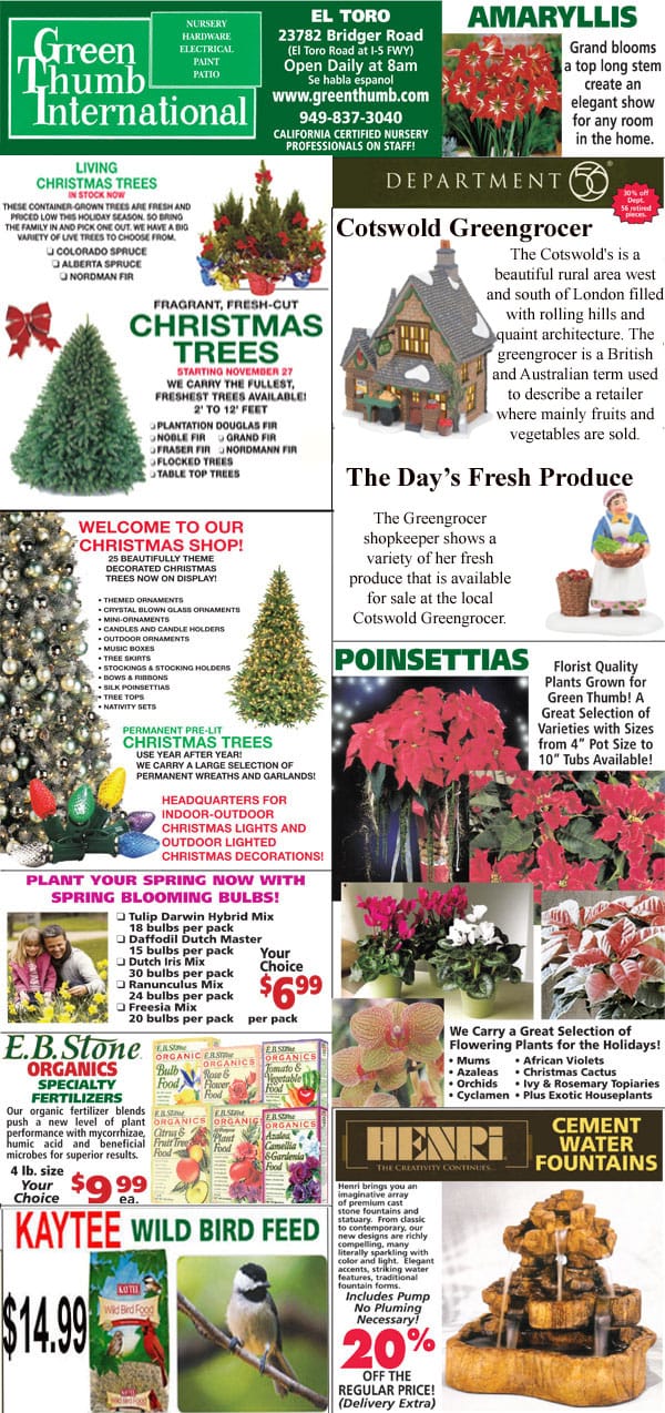 The front page of the international magazine highlighting the best garden center near me.