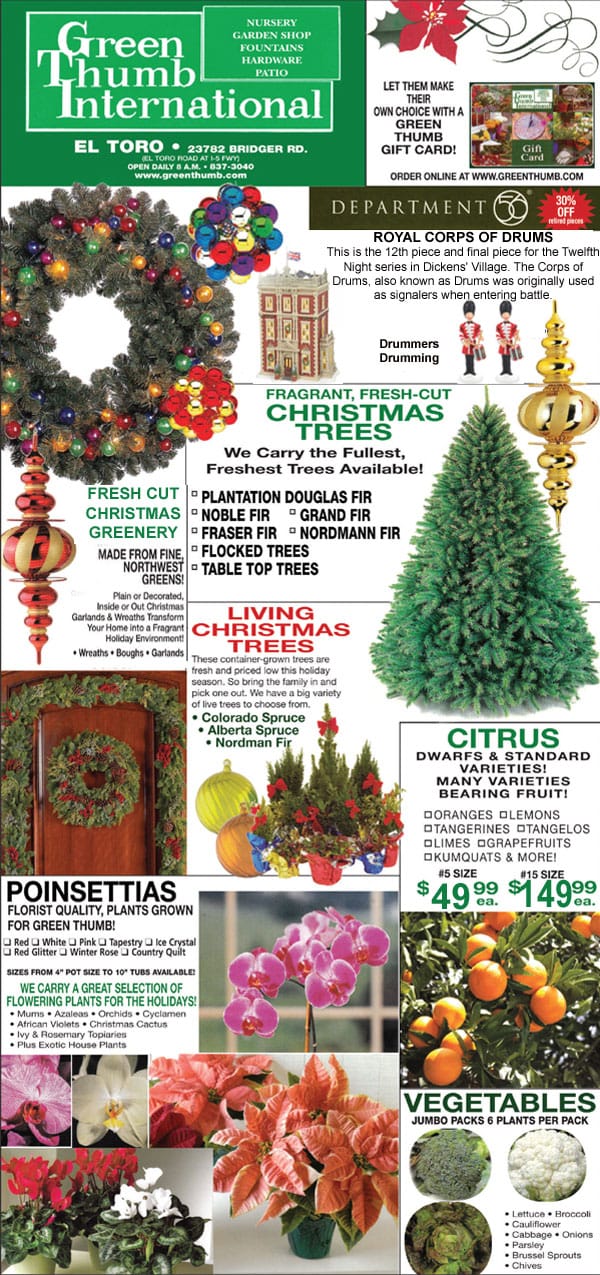 The green international magazine cover featuring a garden center near me.