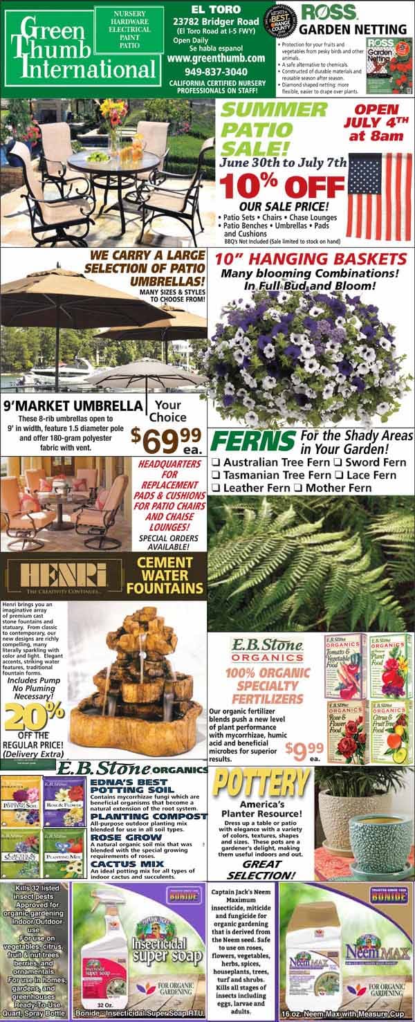 The front page of the international gardener's magazine showcasing the best garden centers and plant nurseries near you.