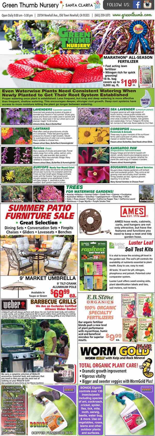 The front page of the gardener's journal featuring the best garden center near me.