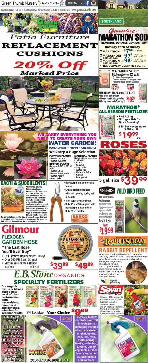 The front page of the best garden center near me.