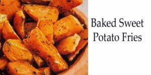 Baked sweet potato fries in a bowl at the best garden center near me.