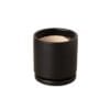 A black ceramic pot on a white background, perfect for showcasing your favorite plants from the best plant nursery near me.