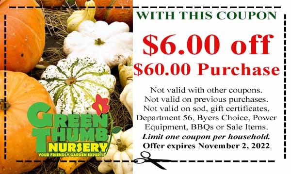 A coupon for the best garden nursery near me.