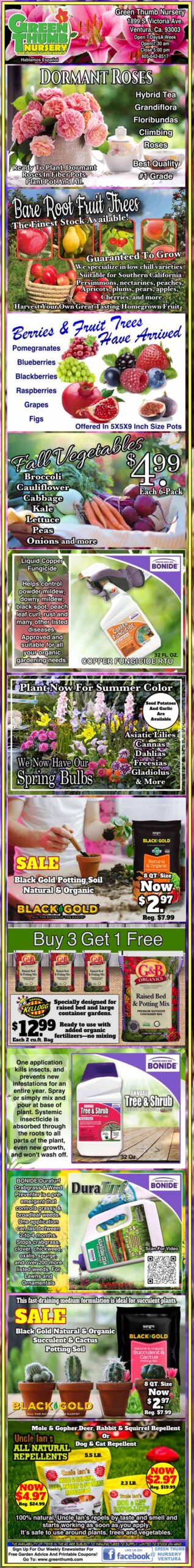 A poster with many different pictures of flowers.