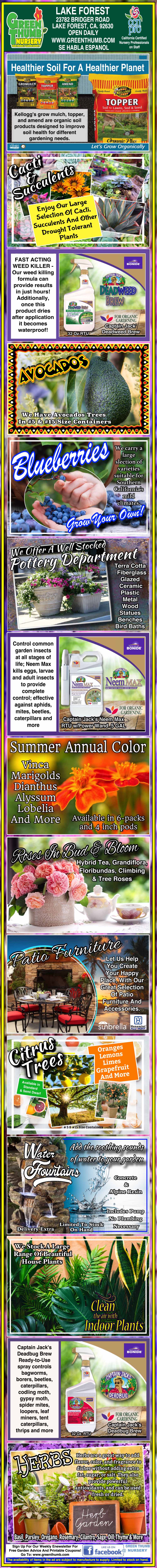 Colorful vertical infographic detailing various organic fertilizers and nutrients for plants, including images, product descriptions, and suggested uses for gardening and agriculture.